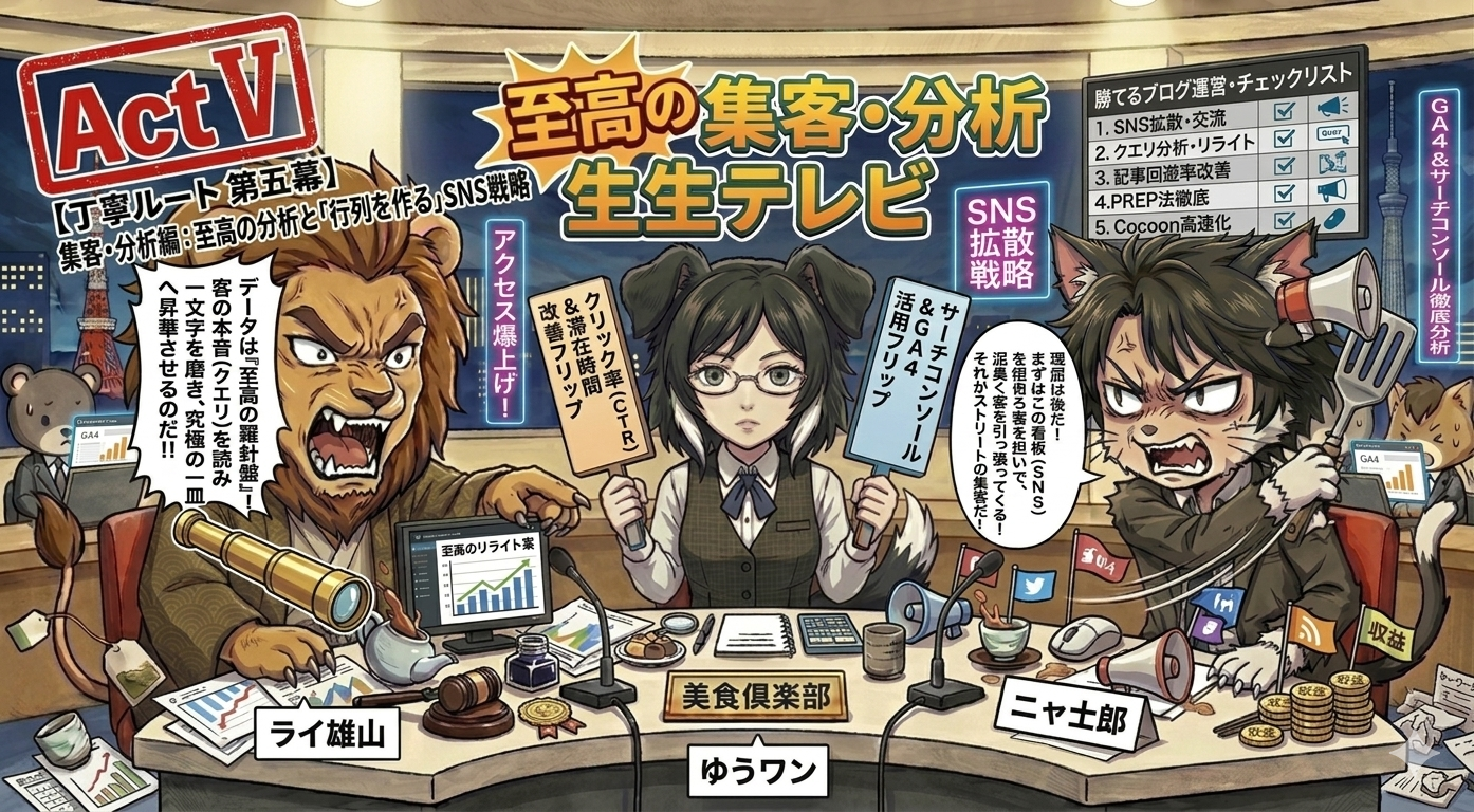 第五幕：集客・分析（拡散）編 〜至高の分析と「行列」の作り方〜
